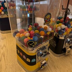 Here are your one of a kind gum ball machines. A true conversation starter.